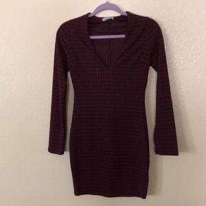 Burgundy dress